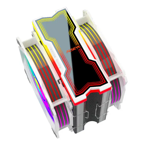 Alseye 4 Heat Pipe 120mm Sync Dual Fan Tower Argb Cpu Air Cooling Fan