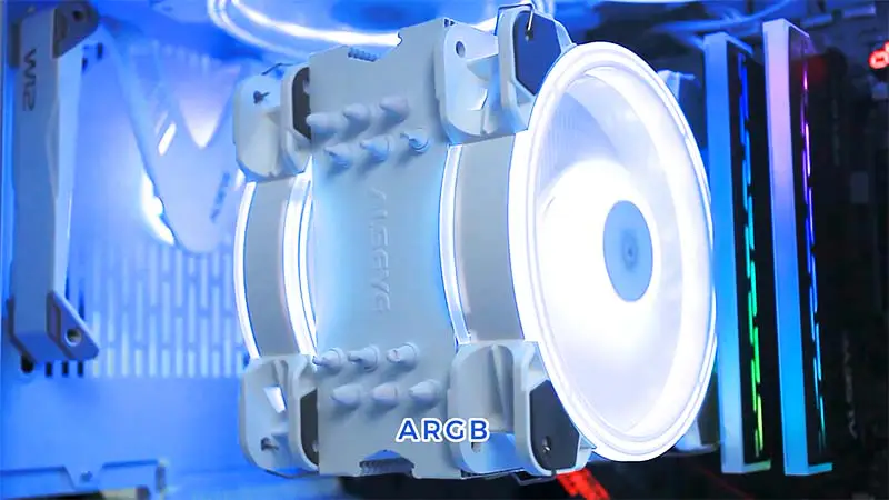 Alseye 6pipes 120mm Dissipatore di calore a doppia ventola Argb Cpu Fan Cooler