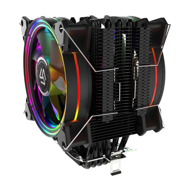 Amazon Top Selling Tdp 180w Gaming Case Cpu Cooler 120mm Pwm Case Fan Heat Pipes Universal Platform Pc Air Cooler