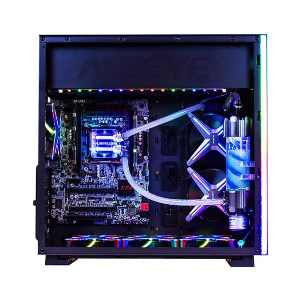 Parti del kit di raffreddamento ad acqua del computer Pc Raffreddamento a liquido Diy 240 Radiatore con 2 pezzi di ventola del caso