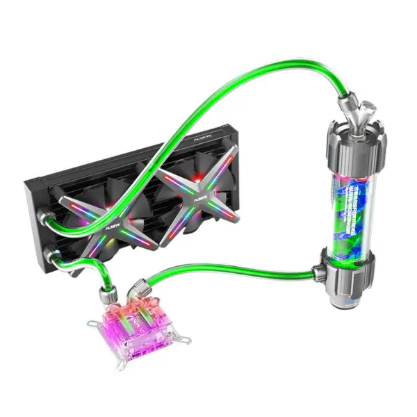 Kit di raffreddamento ad acqua ad alte prestazioni Diy 240 Xtreme Soft Tube con ventola Rgb da 120 mm per computer