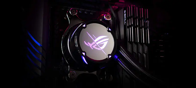 AsUs Rog Strix Lc Ii 240 2fans Radiatore ad acqua integrato Cpu Asetek 7th Pwm Dc Cpu Cooling Fan