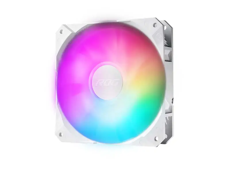 AsUs Rog Strix Lc Ii 240 Argb White Edition 2fans Radiatore integrato raffreddato ad acqua Ventola di raffreddamento Cpu