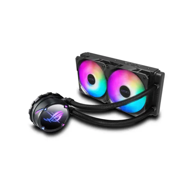 AsUs Rog Strix Lc Ii 240 Argb 2fans Radiatore ad acqua integrato Cpu Asetek 7th Pwm Dc Cpu Cooling Argb Fan