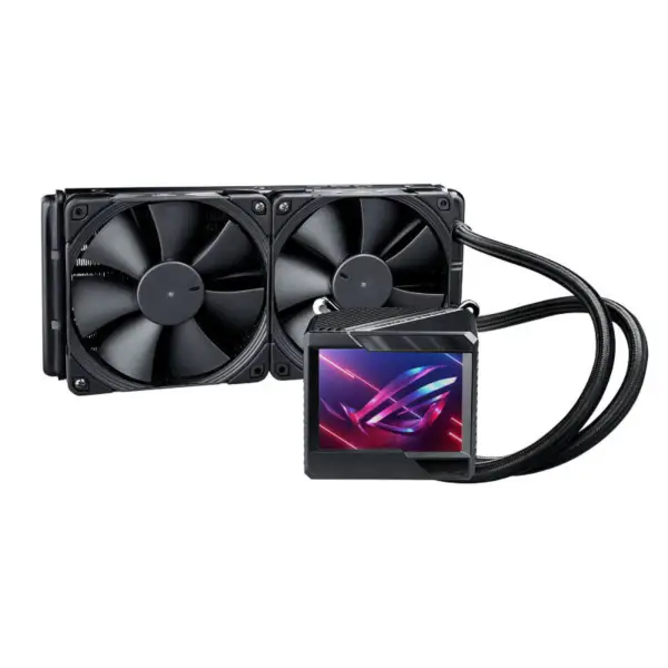 AsUs Rog Ryujin Ii 240 2fans Radiatore integrato per il raffreddamento ad acqua Cpu di 12a generazione Asetek 7th Gen 3.5in Lcd Cpu Cooling