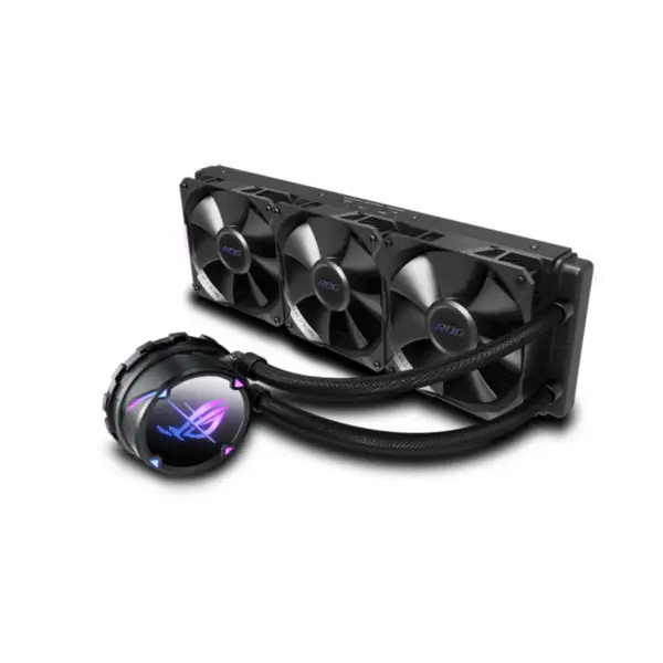 AsUs Rog Strix Lc Ii 360 3fans Radiatore di raffreddamento ad acqua integrato 12a generazione Cpu Asetek 7a Pwm Dc Cpu Cooling