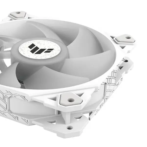 AsUs Tuf Gaming White Heroic Light Tf120 Chassis Fan 3 Pcs Argb Fan con effetto di illuminazione Controller Tuf Gaming Tf120 Argb 3in1